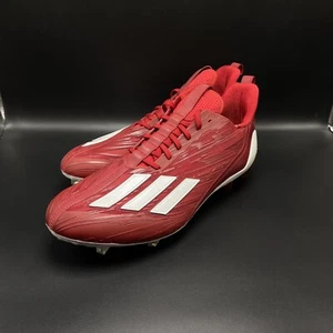 Adidas Adizero Football Cleats Power Red Cloud White GW5058 Brand New Size 13 - Picture 1 of 10