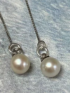 Enhebradores de perlas Akoya de broche Mikimoto reutilizado - Imagen 1 de 5