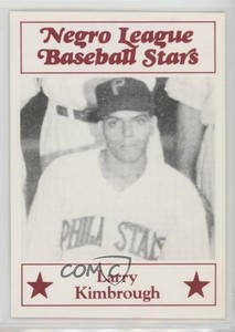 1986 Fritsch Negro League Baseball Stars Larry Kimbrough #61