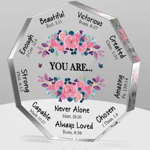 Customized heart-shaped acrylic Decor Valentine's Day Mother's Day Easter G HOT - Picture 1 of 10