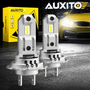 2x H7 LED Headlight Bulb Kit High Low Beam 100W 30000LM Super Bright 6500K White - Picture 1 of 18