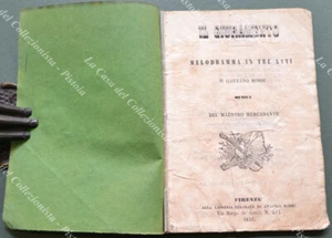 TEATRO. IL GIURAMENTO. Melodramma di G. Rossi, musiche di Mercanade. 1851 - Foto 1 di 5