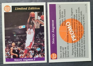 1991 FRONT ROW PROMO BASKETBALL CARD Stacey Augmon Rookie Limited Edition - Picture 1 of 1