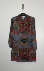 CITRON Santa Monica Floral Silk Blend Jacket Women’s SzPetite Medium - Picture 1 of 7