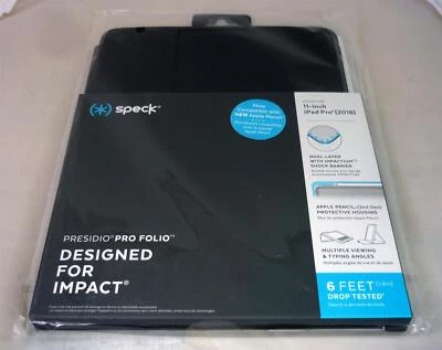Speck Presidio Pro Folio for Apple iPad Pro 11" Inch 1st Gen (2018) - Black New - Image 1 of 3
