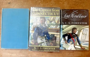 3 Forester Novels Hornblower & The Captain from Connecticut 1940-50s Ex Lib HC - Picture 1 of 23