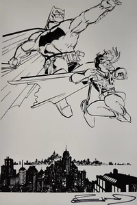 BATMAN DARKNIGHT RETURNS 35a IMPRESIÓN ROBIN GICLEE FIRMADA FRANK MILLER con CERTIFICADO DE AUTENTICIDAD - Imagen 1 de 6