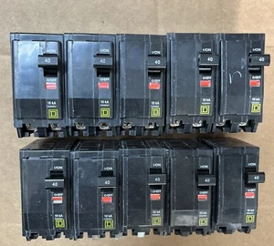 Square D QO 40 Amp Interruttore a 2 Poli (Confezione da 10) - Foto 1 di 3