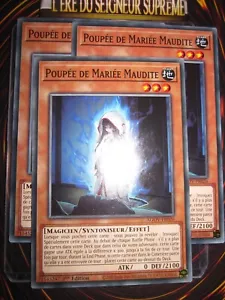 YU-GI-OH! PLAYSET (LOT DE 3) POUPEE DE MARIEE MAUDITE AGOV-FR026 ED 1 FRENCH - Imagen 1 de 1