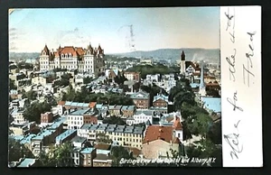 Albany, NY - Birdseye View of the Capitol and Albany - postally used 1908 - Picture 1 of 2