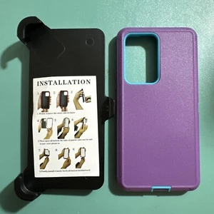 For Samsung Galaxy A53 5G Holster Belt Clip Case (Purple) - Picture 1 of 4