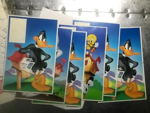 6 Cards 5" x3.5": Bugs Bunny, Daffy Duck, tweety ,sabastian - Picture 1 of 3
