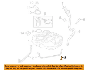 FORD OEM 12-16 Focus 2.0L-L4 Fuel Gas Tank-Support Strap Bolt W710544S442 - Picture 1 of 2