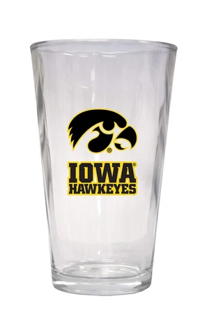 R and R Imports Iowa Hawkeyes University 16 oz Pint Glass Cover