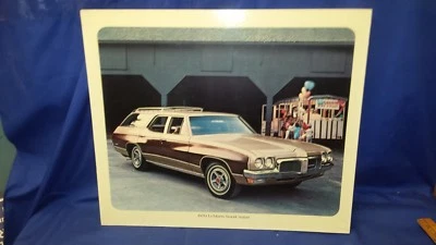 Original Pontiac Dealer Showroom Cardboard Poster 1970 LeMans SPORT WAGON - Изображение 1 из 4