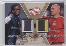 2012 MLS Teammates Dual Materials Premium Series /25 Matt Reis Shalrie Joseph