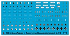 Peddinghstampa 1/72 0888 Esercito Tedesco Panzerbatallion 33 - Foto 1 di 1