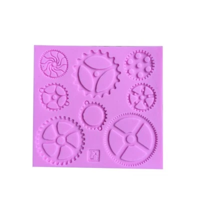 Engranajes de silicona fondant chocolate Sugarcraft hágalo usted mismo resina de arcilla Foto 1 de 2