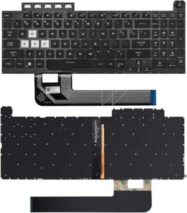 Nuevo teclado de EE. UU. para juegos Asus TUF A17 FA706 FA706QE FA706QM FA706QR retroiluminado - Imagen 1 de 2