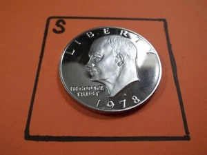 "S" Proof Gem Eisenhower Dollar 1978 "S" entnommen aus Proof Set - Bild 1 von 1