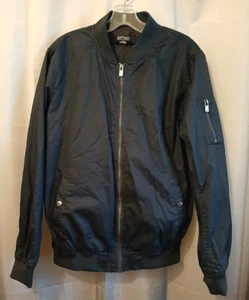 BUFFALO by DAVID BITTON Navy Blue Windbreaker Pilots Jacket womens M Full Zip up - Picture 1 of 7