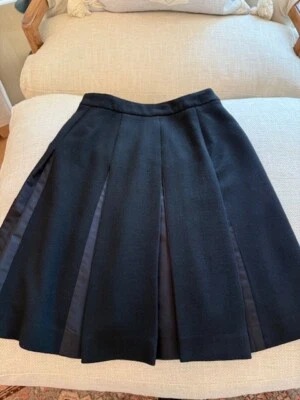 Falda de lana negra Louis Vuitton talla 36 Foto 1 de 4