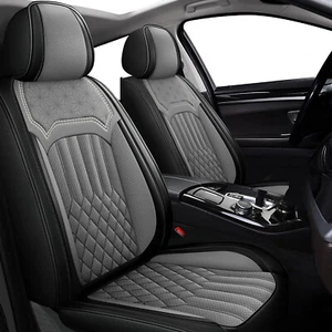 For Kia K5 2021-2025 PU Leather Car 5-Seat Covers Front Rear Cushion Pad Gray - Picture 1 of 10