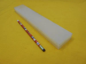 15/16"" x 2"" x 12"" UHMW PE VIRGIN BAR - plástico mecanizable barra plana stock - Imagen 1 de 1