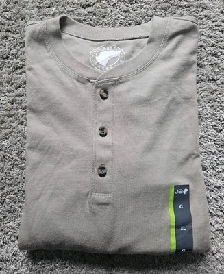 John Bartlett Consensus Khaki Henley Shirt Men's Size XL NWT - Image 1 of 4