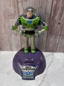 Vintage Toy Story Buzz Lightyear Animated and Talking Coin Bank 1990s - Picture 1 of 6