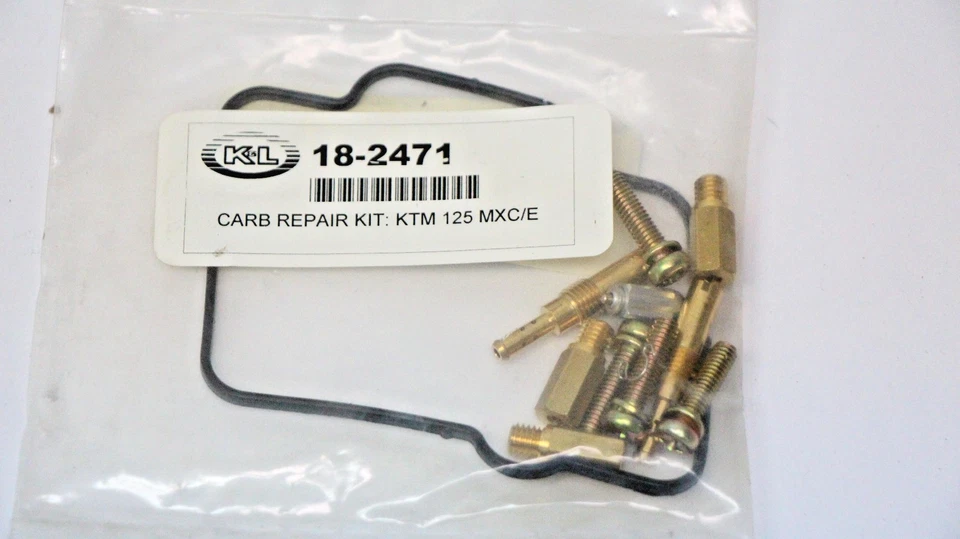 Kit de reparación de carburador K&L 18-2471 para 98-04 KTM 125EXC 98-00 125SX Foto 1 de 2