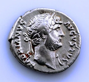 SC. Roma-Adriano. Denario, Roma 124-127 d.C. MBC+/VF+ Plata  3,23 g. - Bild 1 von 2