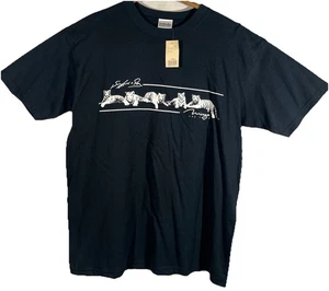 Vintage Siegfried & Roy Mirage Las Vegas schwarzes kurzärmliges Tiger T-Shirt Large - Bild 1 von 11