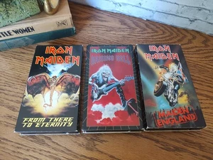 3 Iron Maiden VHS Tapes Maiden England Video, Raising Hell, There To Eternity - Picture 1 of 7
