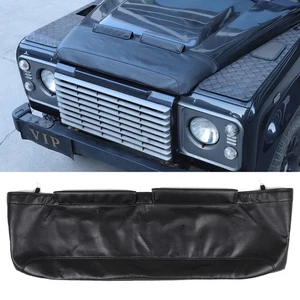 Lether Bonnet Protector Hood Deflector Guard For Land Rover Defender 2004-18 - Picture 1 of 16