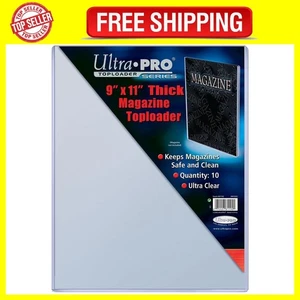 Ultra Pro 9" X 11-1/4" Thick Magazine Toploader 10Ct - Picture 1 of 2