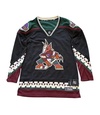 Camiseta deportiva de hockey negra para mujer Arizona Coyotes Kachina Fanatics Breakaway talla XL Foto 1 de 4