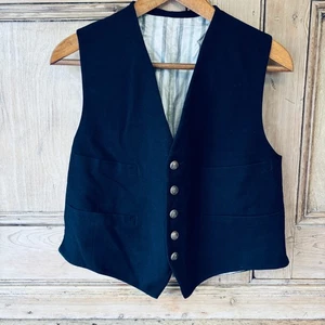 VINTAGE WW2 ERA ROYAL NAVY OFFICER'S WAISTCOAT UNIFORM WITH KINGS CROWN BUTTONS - Picture 1 of 7