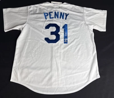 Brad Penny Signed Los Angeles Dodgers Majestic Jersey W Tags PSA AP87211 - Image 1 of 3