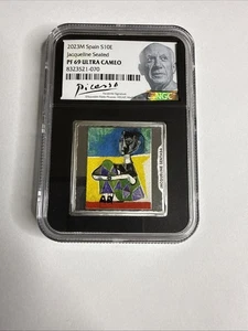 Spain 2023M €10 Picasso Jacqueline Seated - NGC PF 69 Ultra Cameo  * A6 - Picture 1 of 4