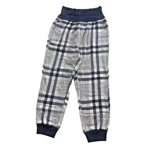 Aerie Damen Pyjamahose blau kariert Damen L High Rise Jogginghose Comfort Lounge - Bild 1 von 5