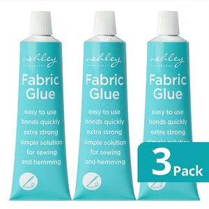 3x Pegamento de tela extra fuerte 50 g adhesivo lavable reparación dobladillo costura textil - Imagen 1 de 7
