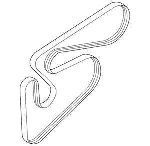 Genuine Mitsubishi Serpentine Belt 1340A150 - Picture 1 of 2
