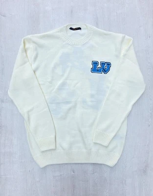 Pullover Louis Vuitton Size L Cotton Mens LV Color White Long Sleeve - Image 1 of 4