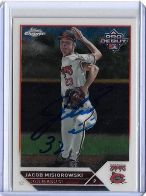 Jacob Misiorowski Autographed 2023 Topps Pro Debut Chrome #PDC72 Rookie Card RC - Image 1 of 4