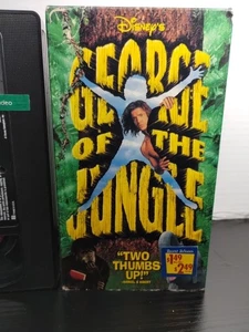 George of the Jungle (VHS, 1997) Walt Disney Brendan Fraser Vintage Video Tape - Picture 1 of 4