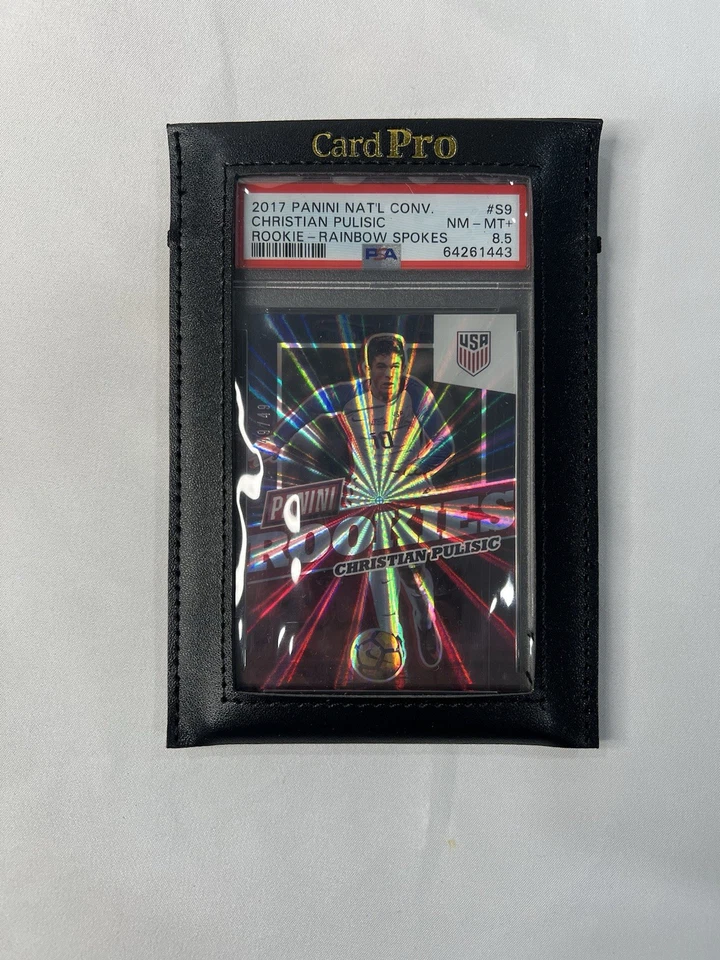 PSA 8.5 CHRISTIAN PULISIC 2017 Panini Nat’l #S9 Rainbow Spokes 49/49 RC 🔥 RARE - Image 1 of 4