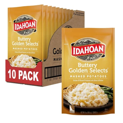 Buttery Golden Selects Mashed Potatoes, Naturally Gluten-Free, 100% Real Idaho P - Image 1 of 4