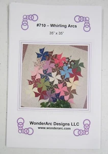 Whirling Arcs Quilting Pattern #710 WonderArch Designs 35" x 35" - Picture 1 of 6