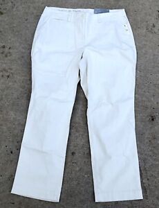 Talbots Perfect Chino Curvy Winter White Pants Size 16P